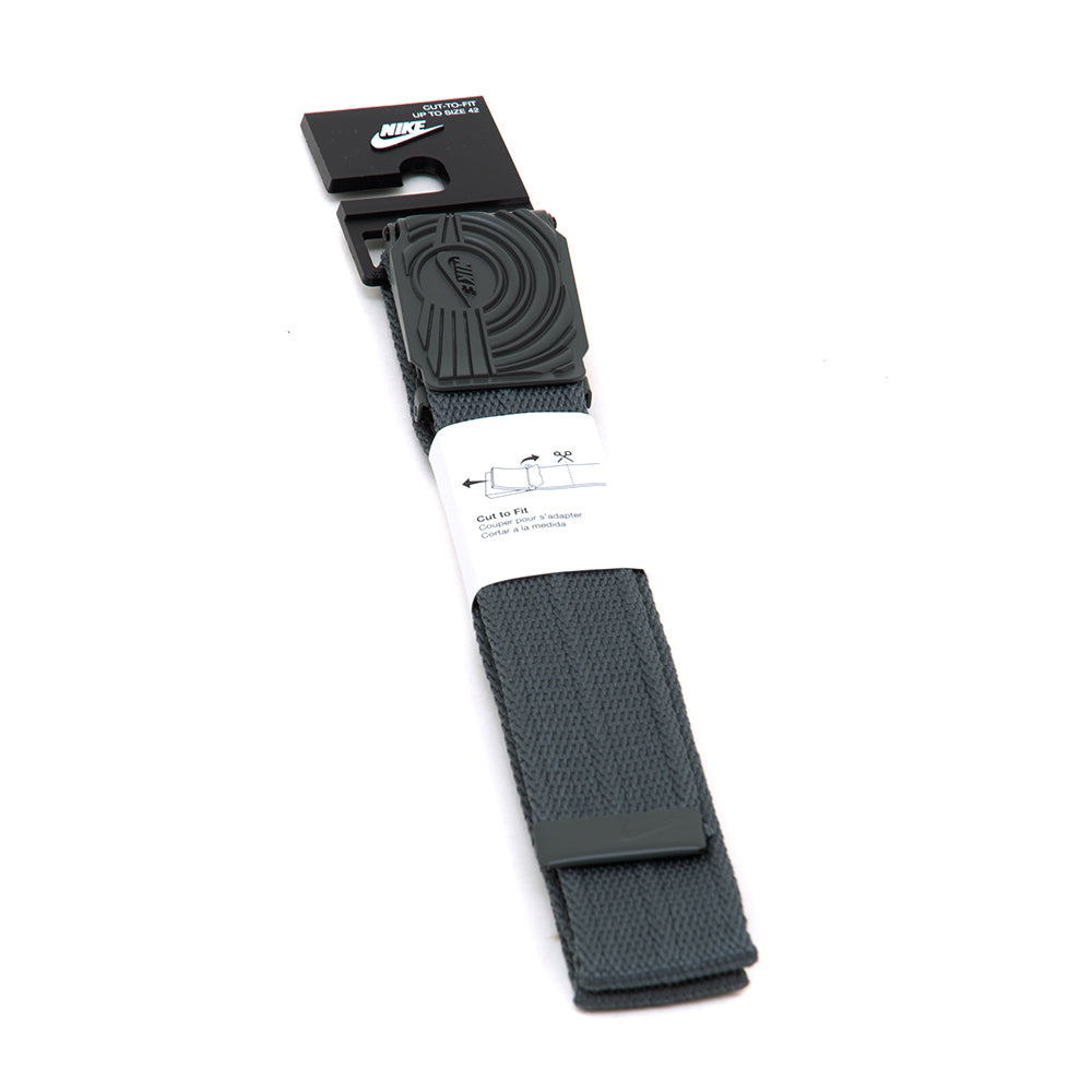 Dunk Inspired Ribbed Web Belt (Dark Grey)