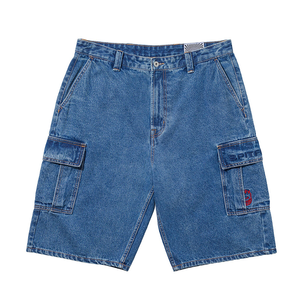 Classic 87' Denim Cargo Short (Light Stone Wash)