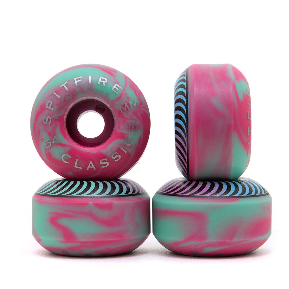 54mm Formula Four Classic - Pink Teal Swirl (99 Duro)