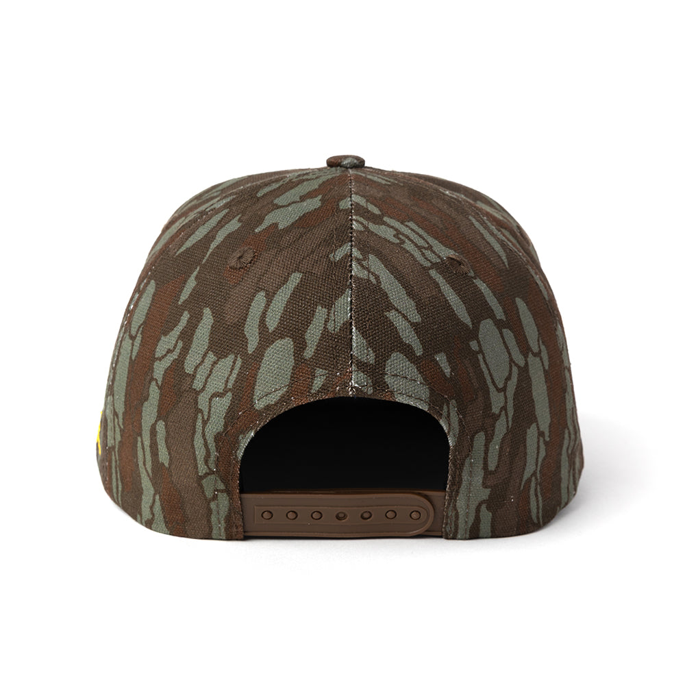 Racer Snapback Cap (Bark Camo)