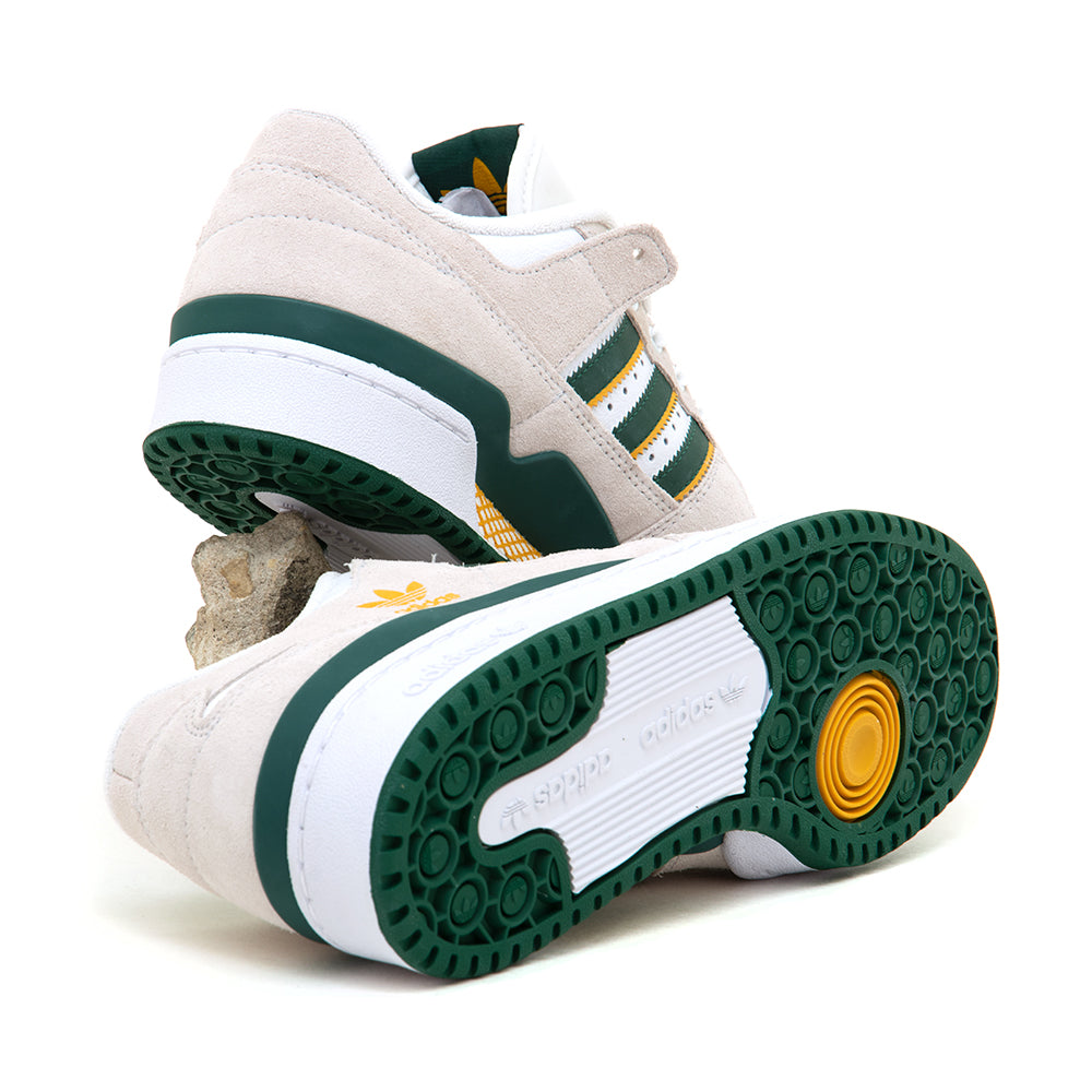 Forum 84 Low ADV (Crystal White / Dark Green / Preloved Yellow)