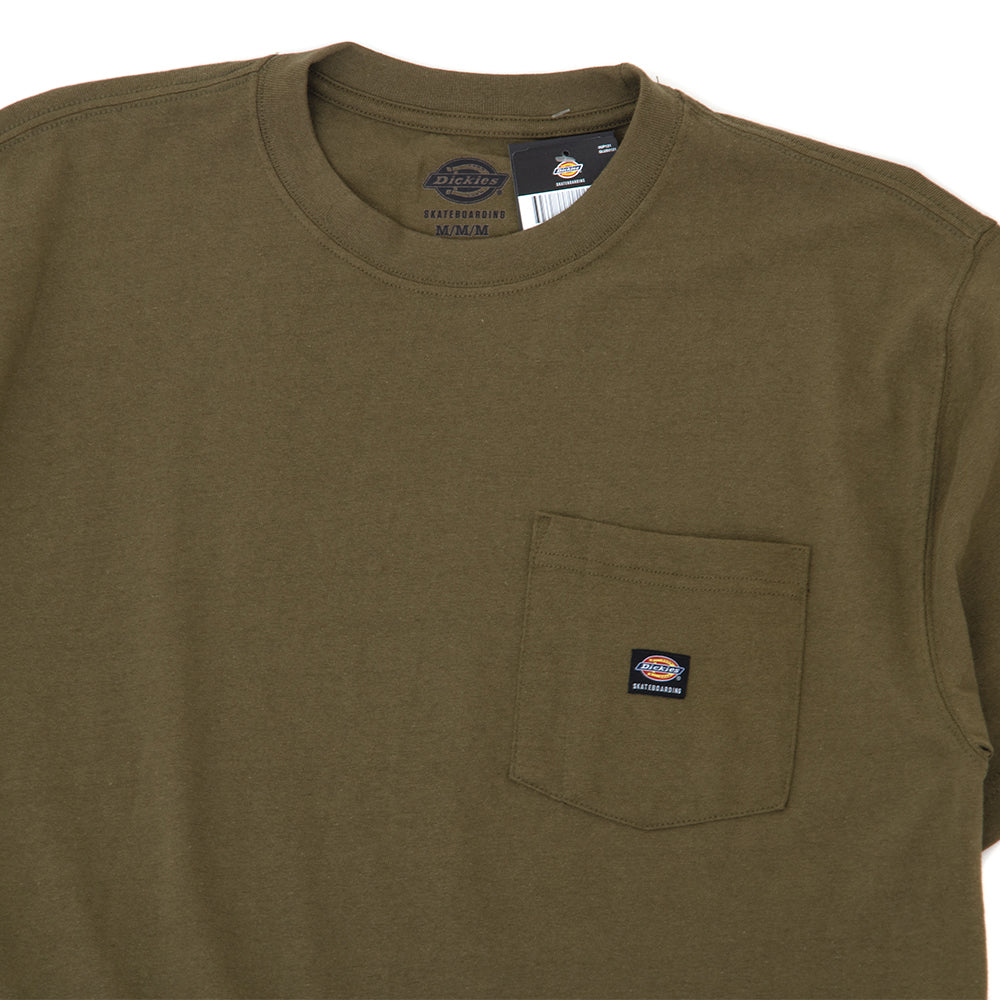 Chest Logo S/S Pocket T-Shirt (Olive)