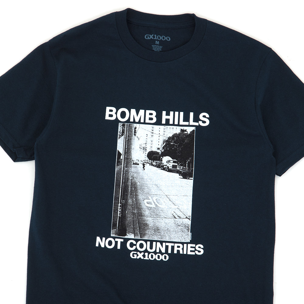 Bomb Hills Not Countries T-Shirt (Navy) (S)
