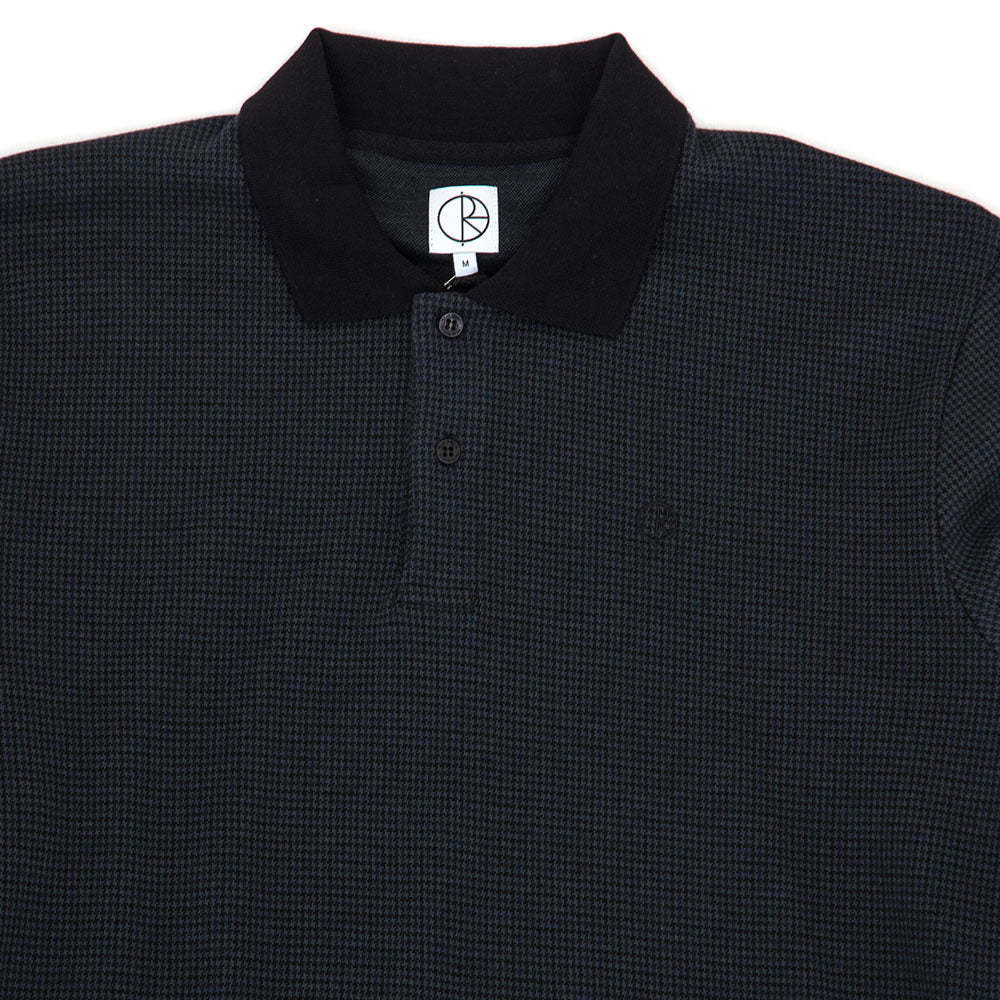 Polo Houndstooth L/S Shirt (Black / Grey)