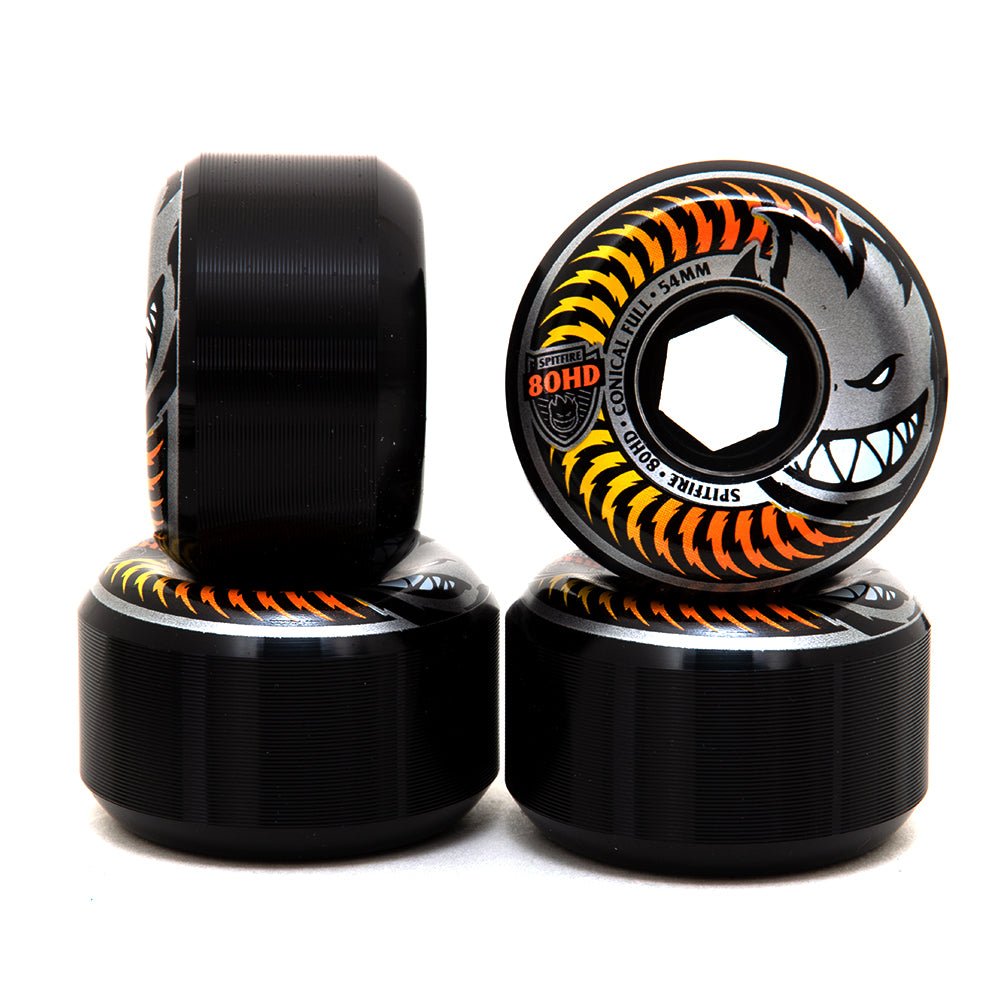 54mm Conical Full Fade Black (80 Duro)