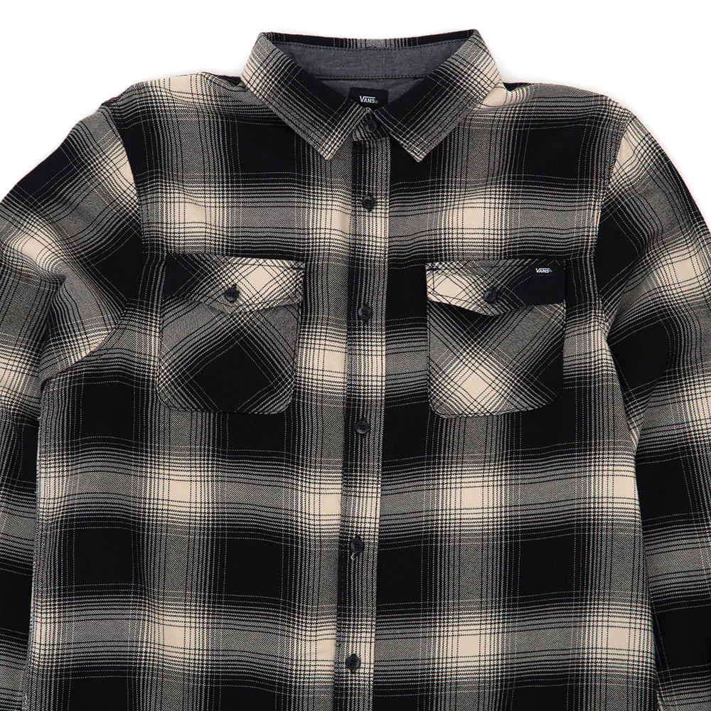 Monterey III Flannel Buttondown Shirt (Black / Oatmeal) VBU