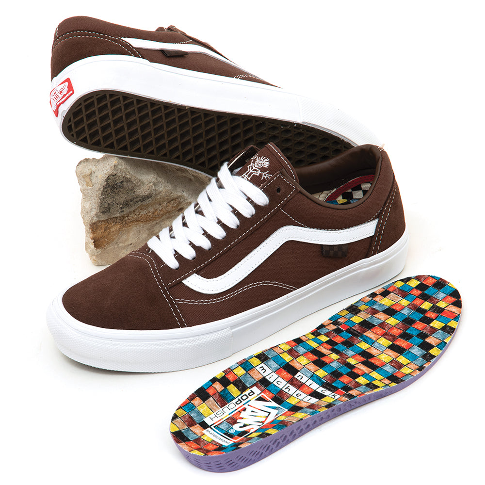 Skate Old Skool (Nick Michel) Brown / White VBU