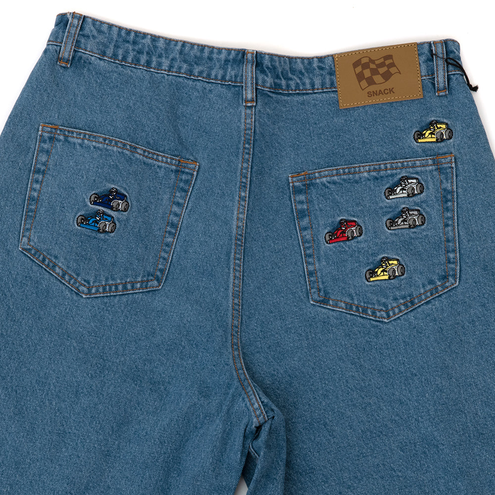 Pole Position Jean Shorts (Denim)