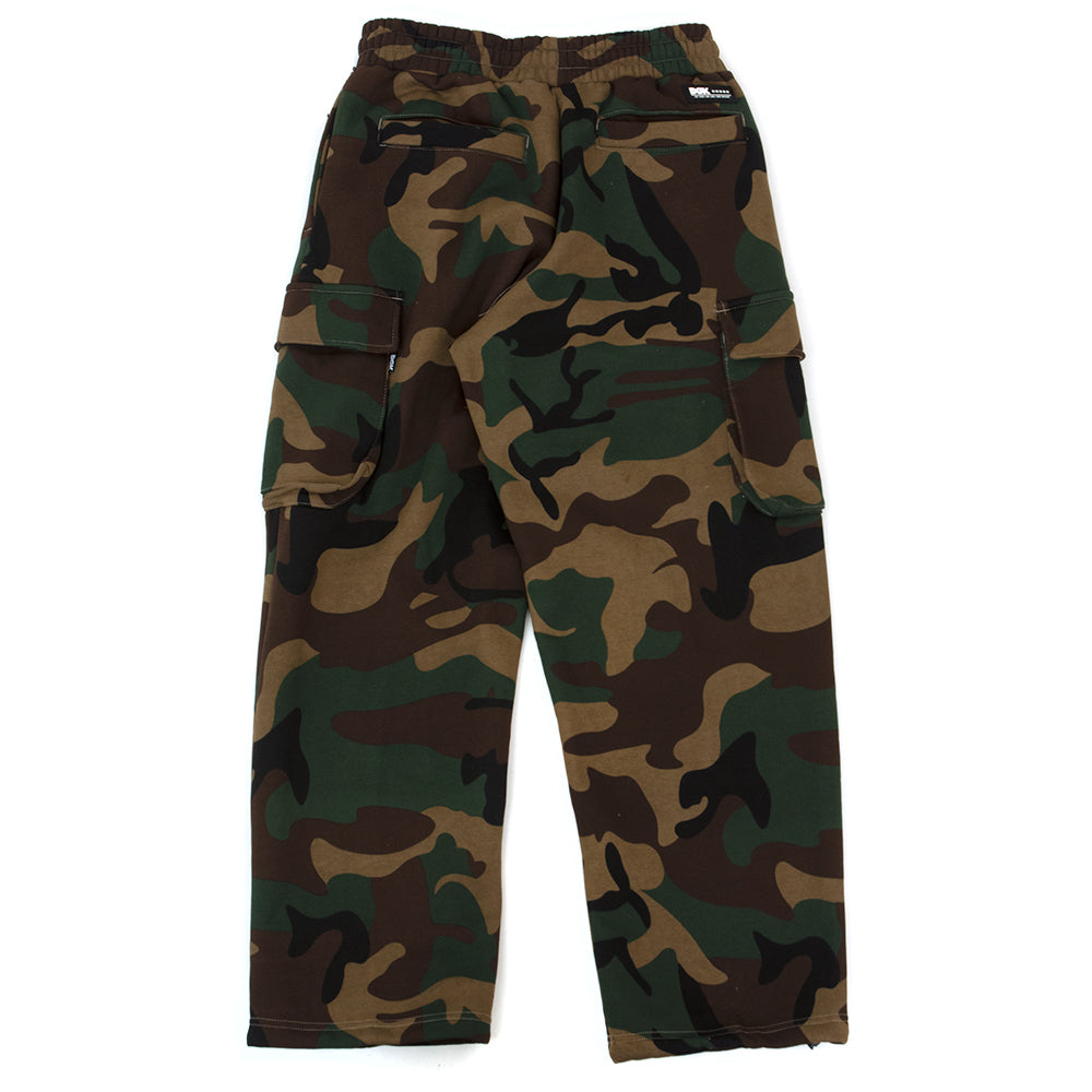 O.G.S. Fleece Cargo Pants (Woodland Camo) (S)