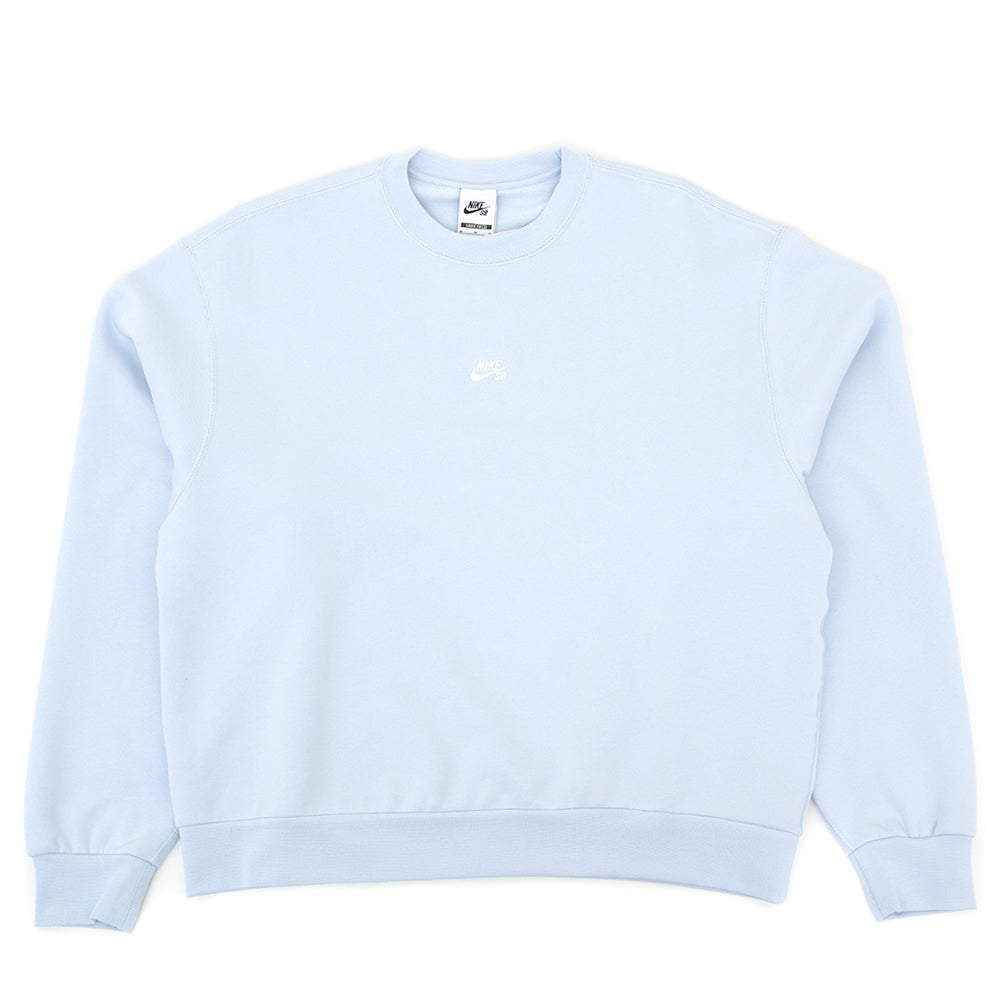 Essential Logo Crewneck Sweatshirt (Football Grey / White) (S)