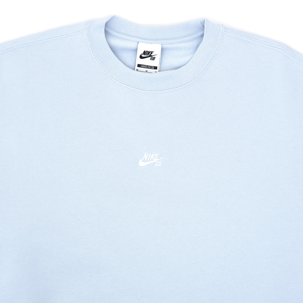 Essential Logo Crewneck Sweatshirt (Football Grey / White) (S)