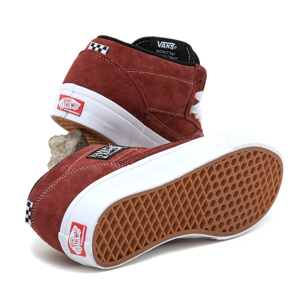 Skate Half Cab (Pig Suede) Brick VBU