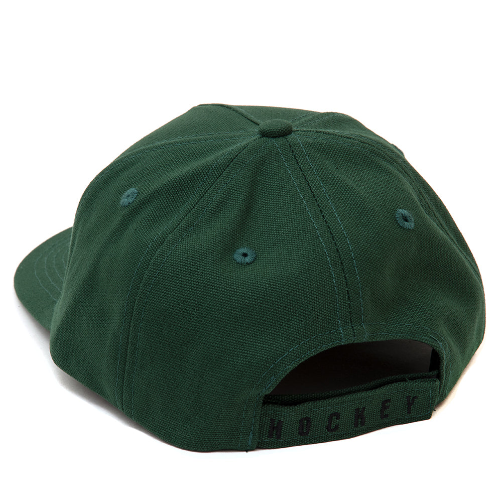Hockey Embossed Strapback Hat (Forest Green)
