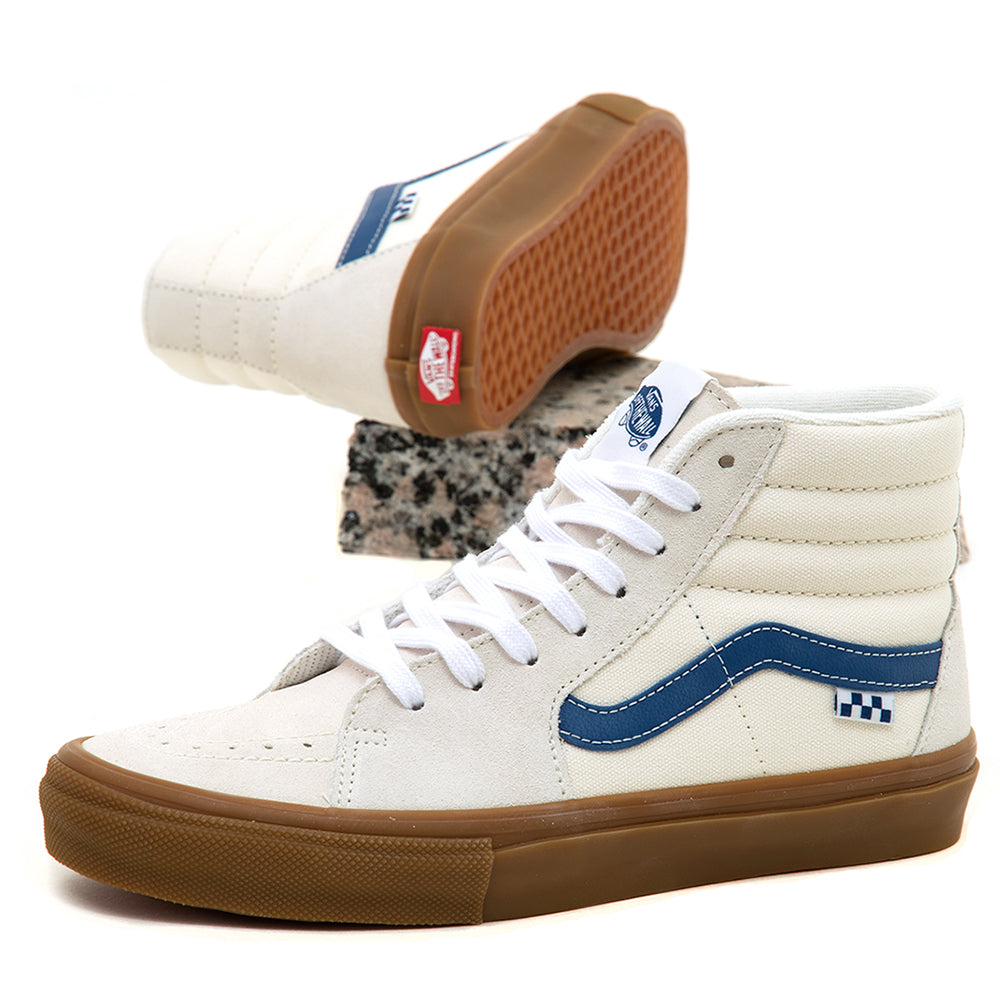Skate Sk8-Hi (Marshmallow / Blue / Gum) VBU