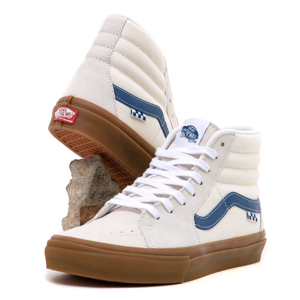 Skate Sk8-Hi (Marshmallow / Blue / Gum) VBU