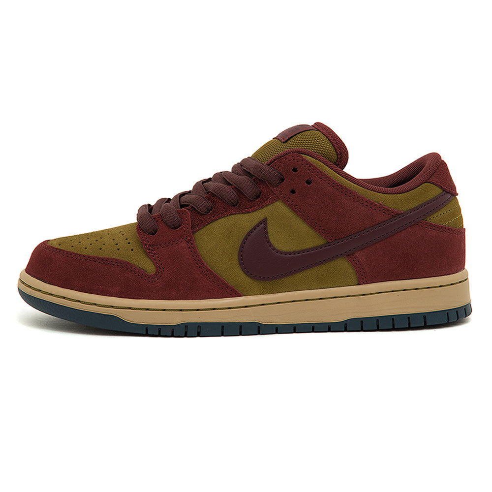 Dunk Low Pro ( Dark Team Red / Burgundy Crush-Olive Flak) (S)