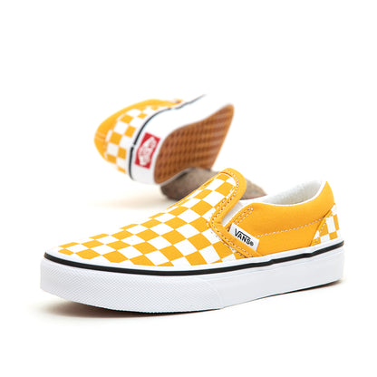 Youth Classic Slip-On (Color Theory) Checkerboard Golden Glow VBU