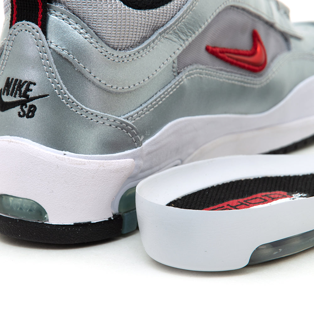 Air Max Ishod PRM (Metallic Silver / Varsity Red)