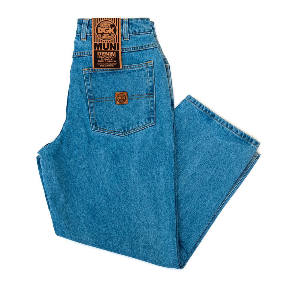 Muni Denim Pant (Washed Indigo)