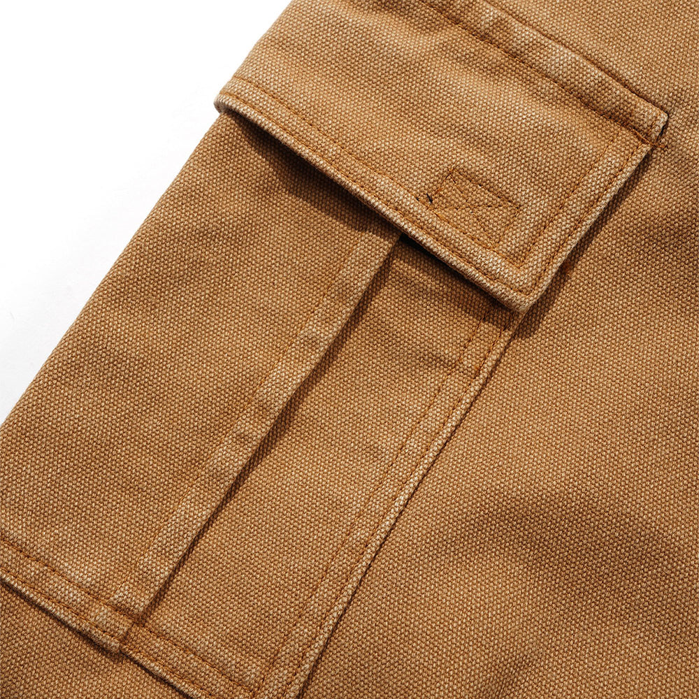 Santosuosso Duck Canvas Denim Jeans (Brown)