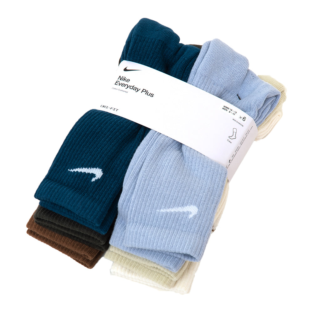Everyday Plus Cushioned Socks 6 Pack (Multi Color)