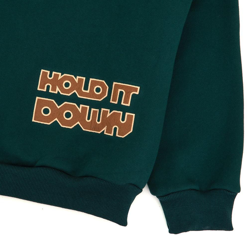 Hold It Down Crewneck Sweatshirt (Forest) (S)