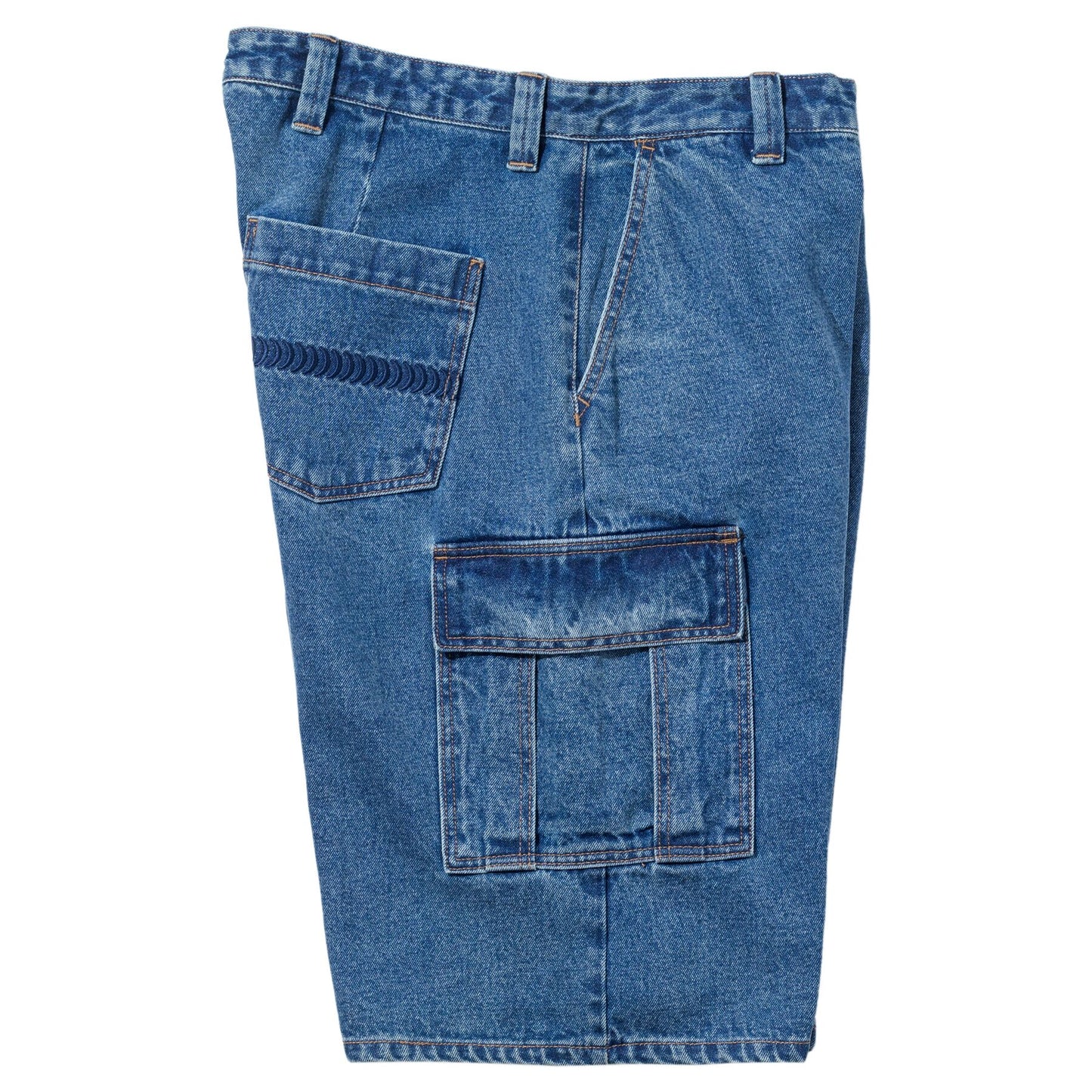 Classic 87' Denim Cargo Short (Light Stone Wash) (S)