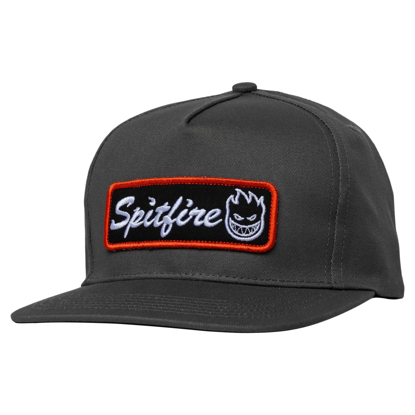 Courier Patch Adj. Snapback Hat (Charcoal / Black)