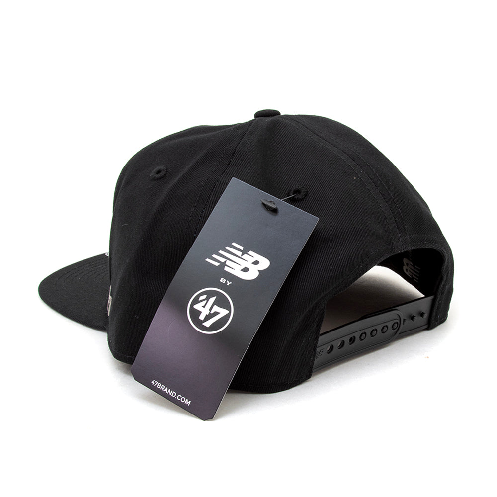 '47 Numeric Captain RL 6 Panel Snapback Hat (Black / White)