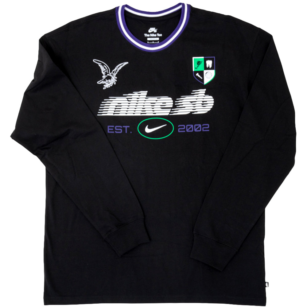 L/S Skate Rugby T-Shirt (Black)
