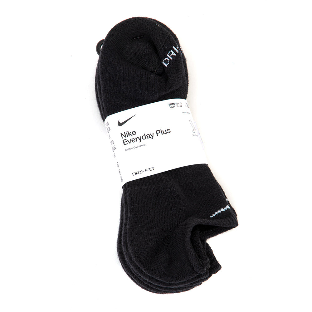 Everyday Plus Cush No Show Sock - 3 Pack (Black)