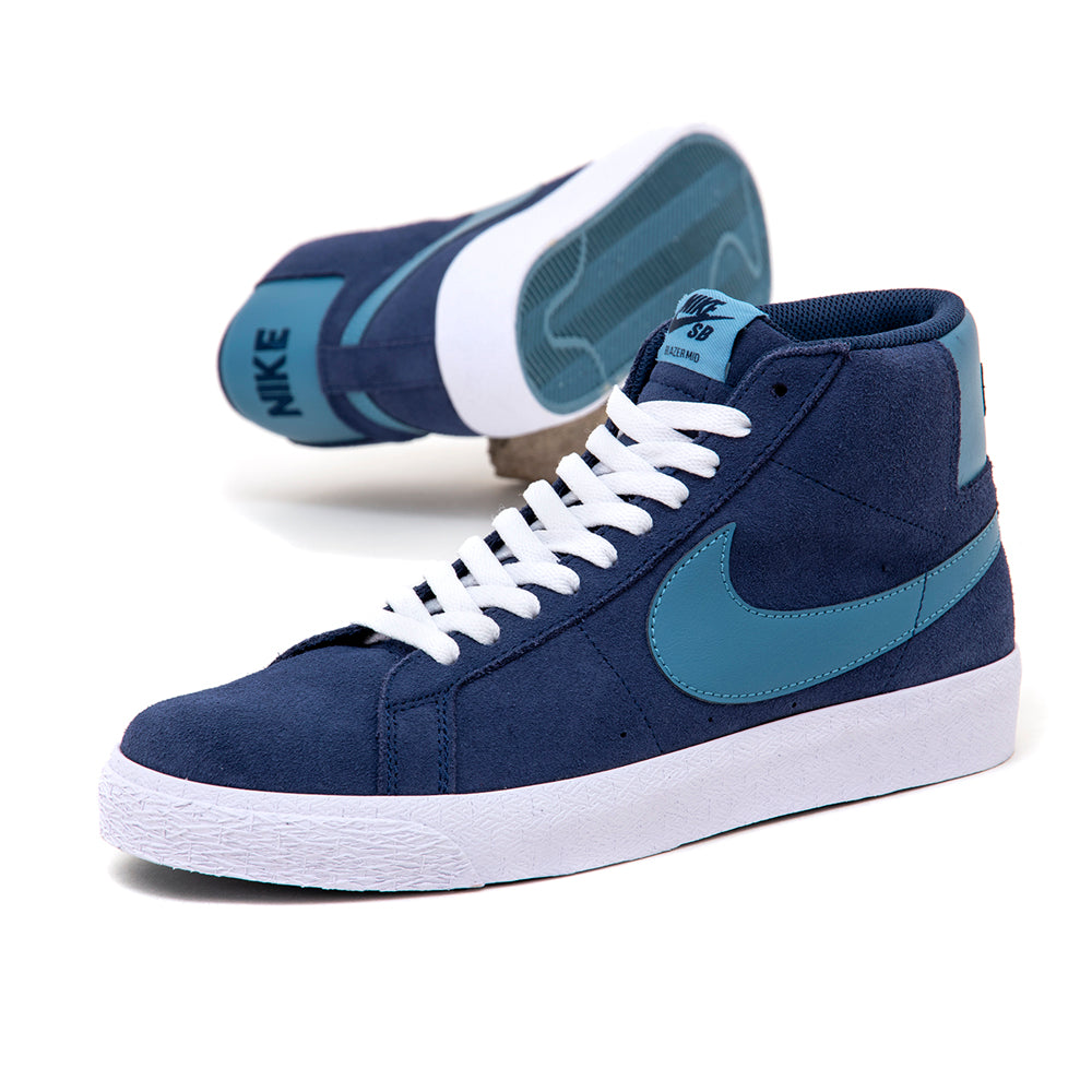 Zoom Blazer Mid (Midnight Navy / Noise Aqua - Midnight Navy)