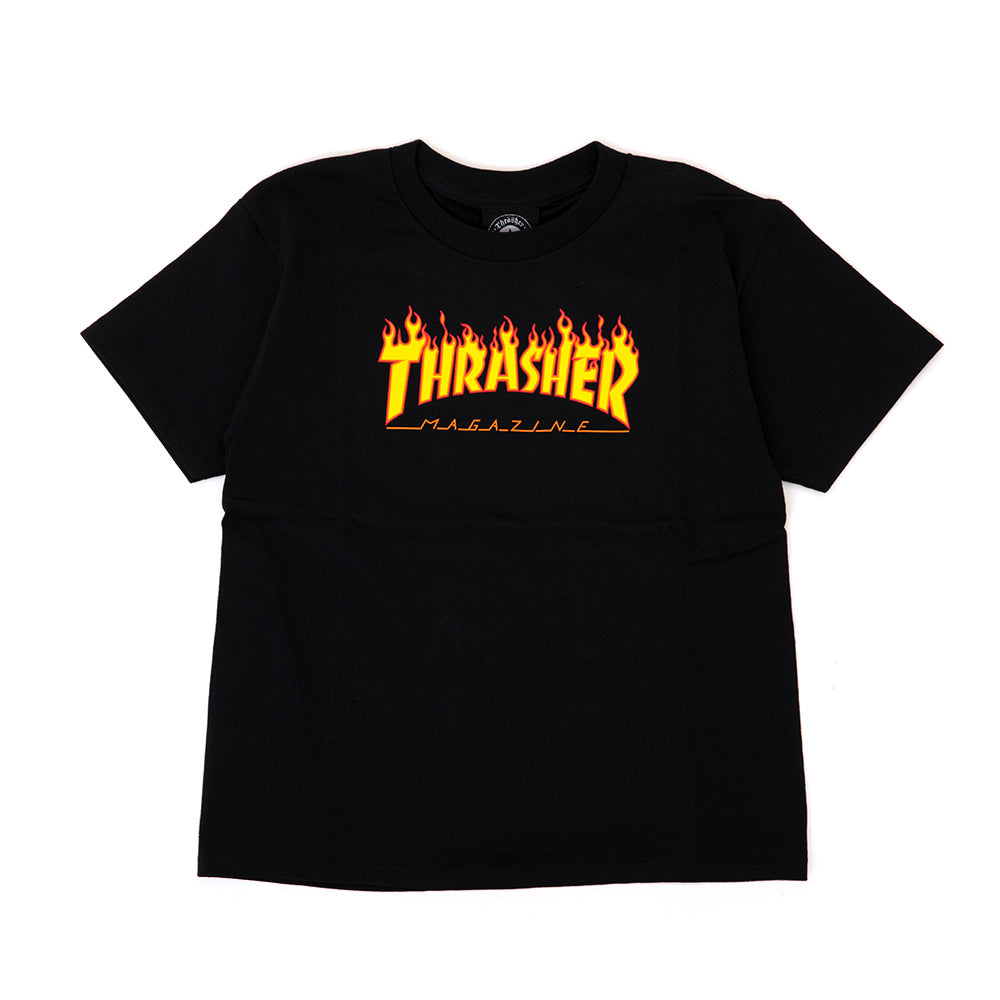 Youth Flame Logo S/S T-Shirt (Black)