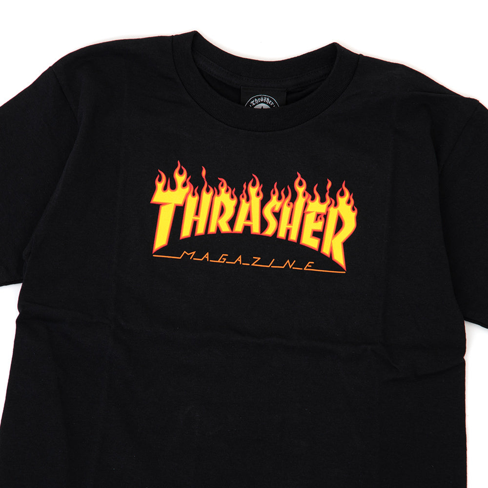Youth Flame Logo S/S T-Shirt (Black)