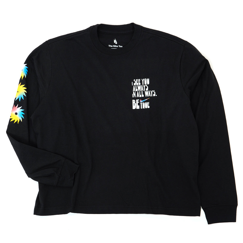 Be True Longsleeve T-Shirt (Black) (S)
