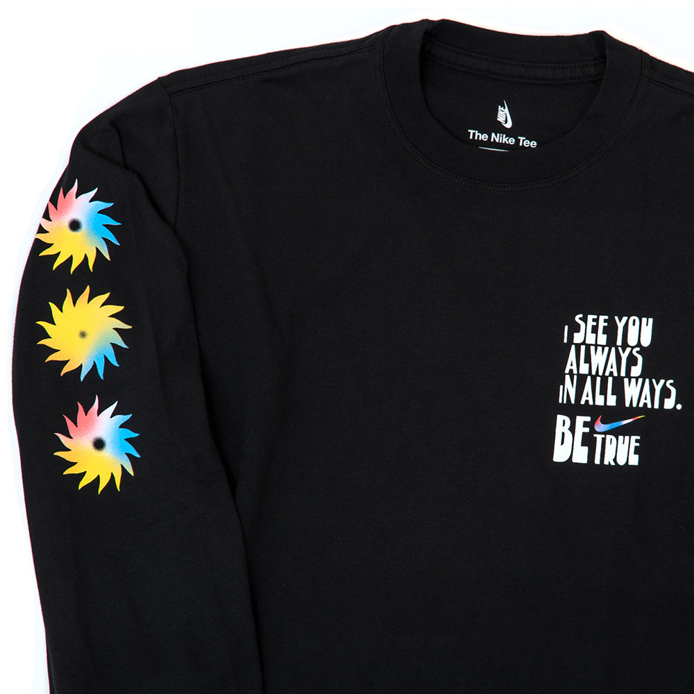 Be True Longsleeve T-Shirt (Black) (S)