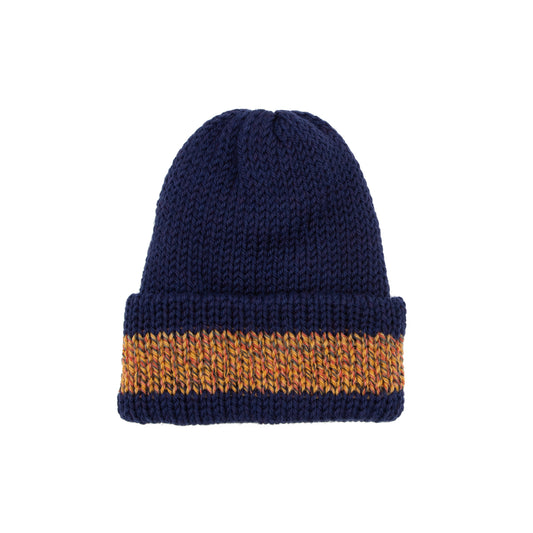 Short Stack Beanie (Nightcrawler Blue / Apricot Fade)