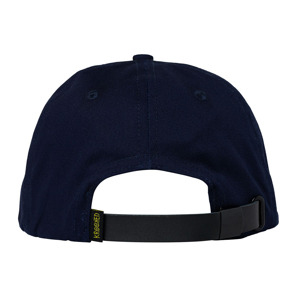 Adj. Eyes 6 Panel Strapback Hat (Navy / Green)