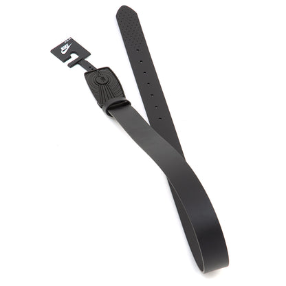 Perforated Accent w/Dunk Plaque Belt (Black)