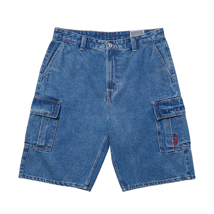 Classic 87' Denim Cargo Short (Light Stone Wash)