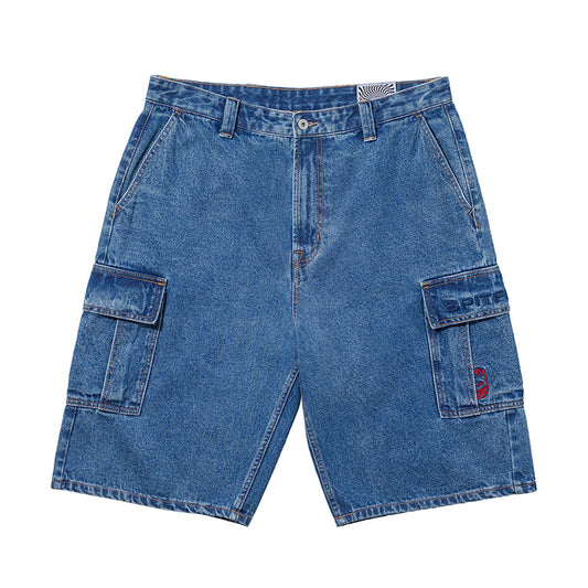 Classic 87' Denim Cargo Short (Light Stone Wash)