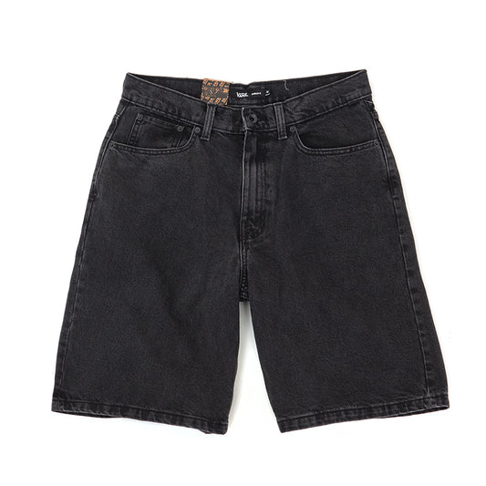 Check-5 Baggy Denim Shorts (Washed Black) VBU