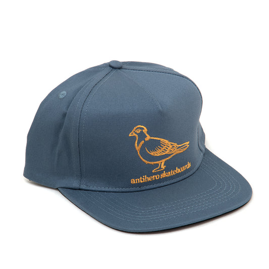 Basic Pigeon Adj. Snapback Hat (Slate / Orange)