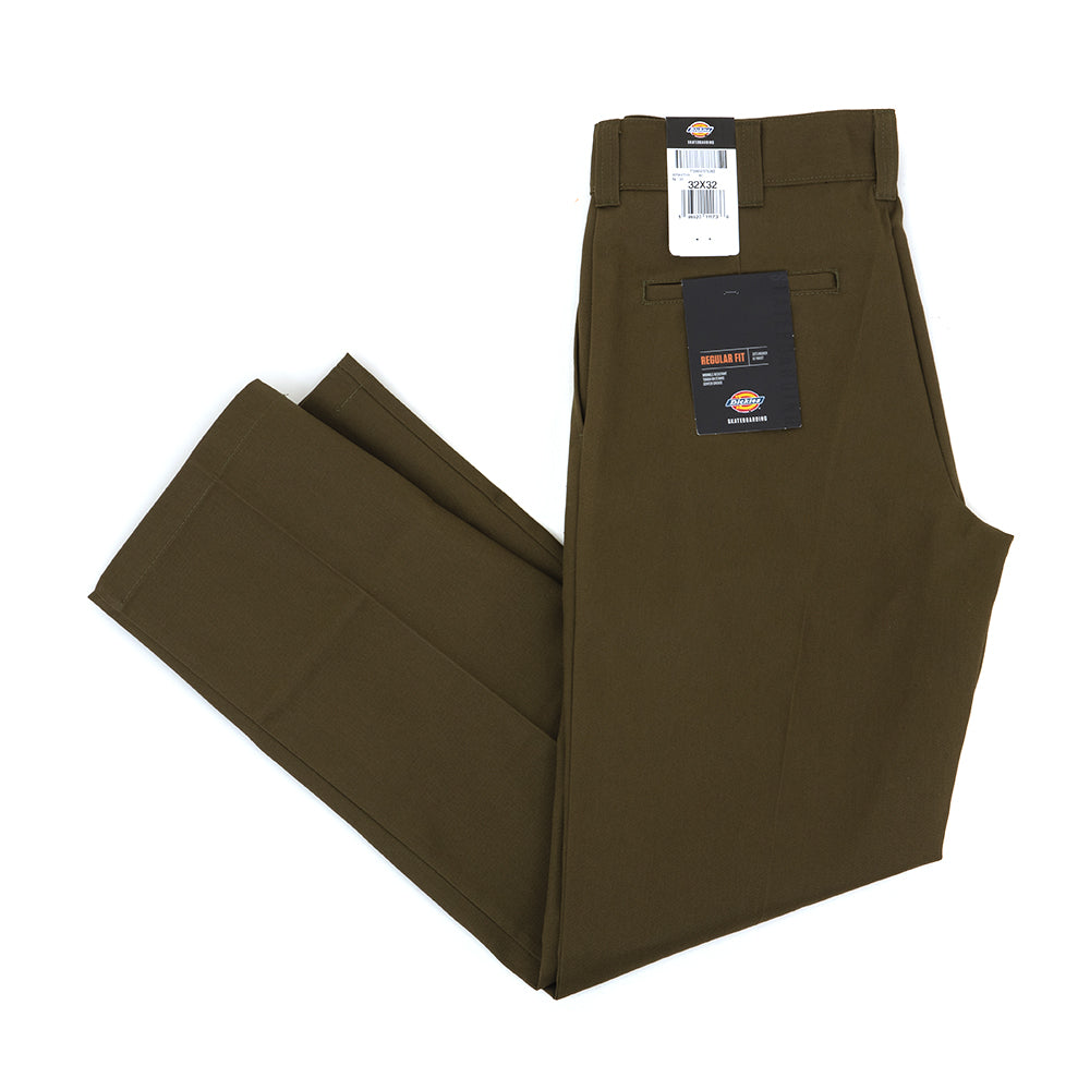 Regular Fit Twill Pant (Dark Olive) (S)