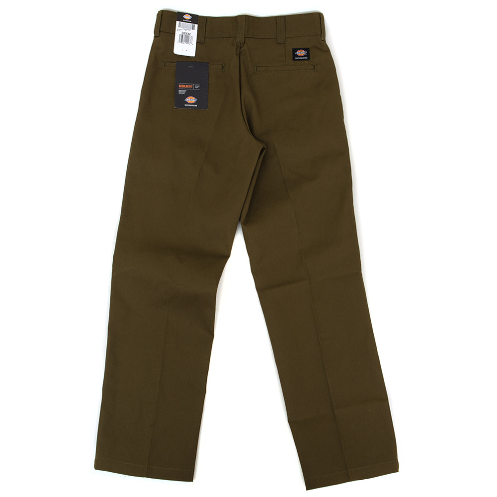 Regular Fit Twill Pant (Dark Olive) (S)