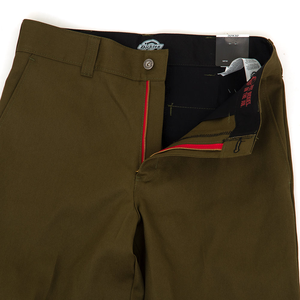 Regular Fit Twill Pant (Dark Olive) (S)