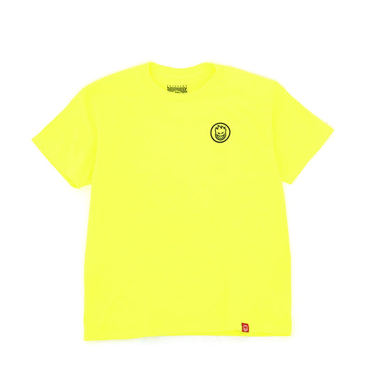 Youth Swirled Classic S/S T-Shirt (Safety Green / Black)