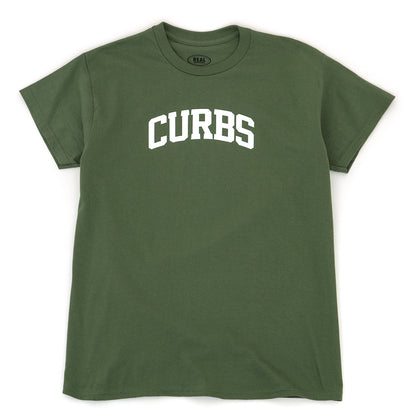 Curbs S/S T-Shirt (Military Green / White) (S)