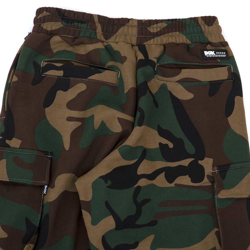 O.G.S. Fleece Cargo Pants (Woodland Camo) (S)