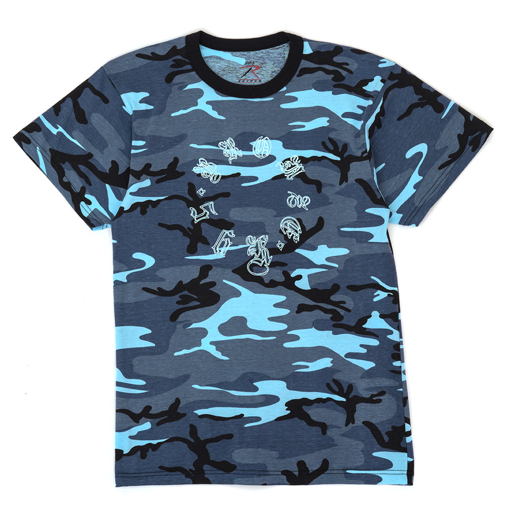 Old E Spiral S/S T-Shirt (Blue Camo)